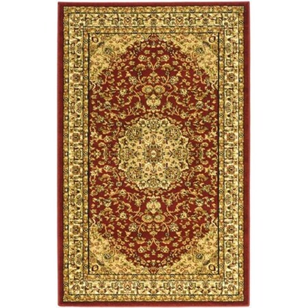 Safavieh 6 x 9 ft. Medium Rectangle Lyndhurst Red and Ivory Traditional Rug LNH222B-6